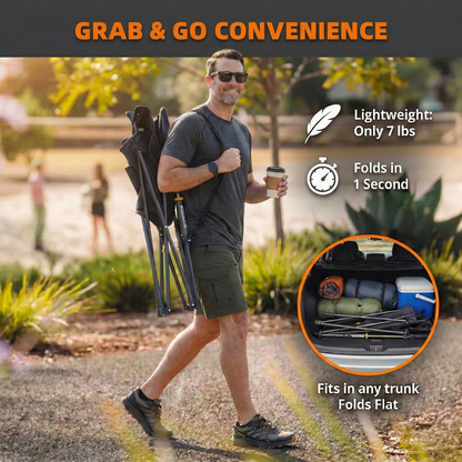 WarmChair™ Premium Foldable Outdoor Rocking Chair - Lightweight & Sturdy for Camping & Patio