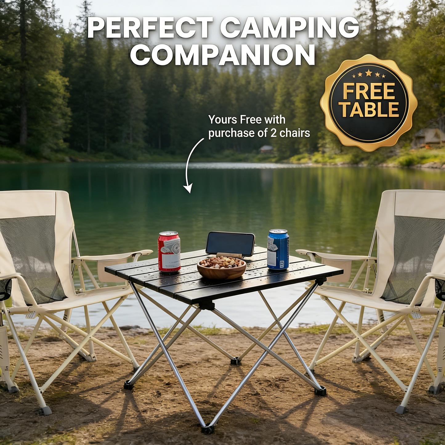 WarmChair™ Premium Foldable Outdoor Rocking Chair - Lightweight & Sturdy for Camping & Patio