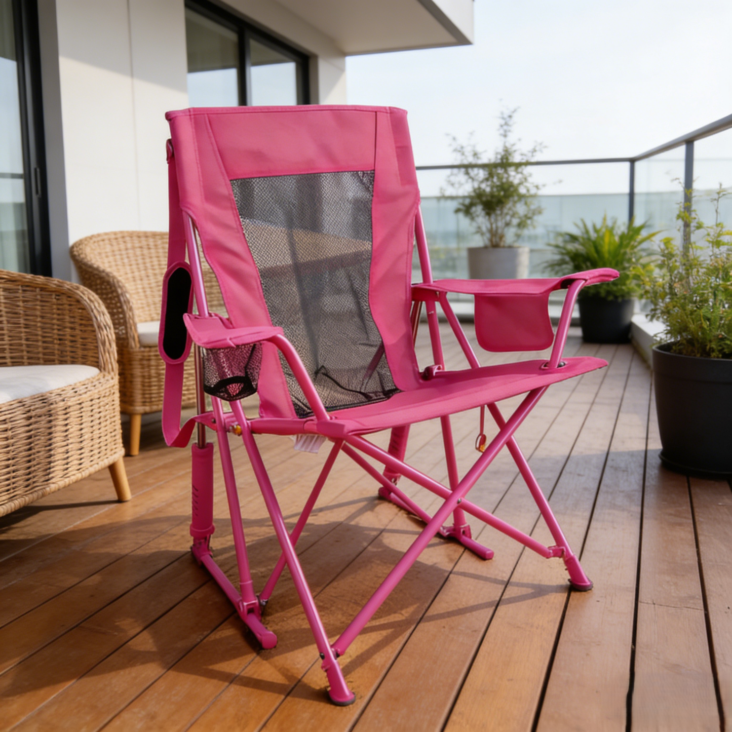 WarmChair™ Premium Foldable Outdoor Rocking Chair - Lightweight & Sturdy for Camping & Patio